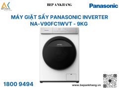 Máy giặt sấy Panasonic Inverter NA-V90FC1WVT - 9kg ( Màu trắng )